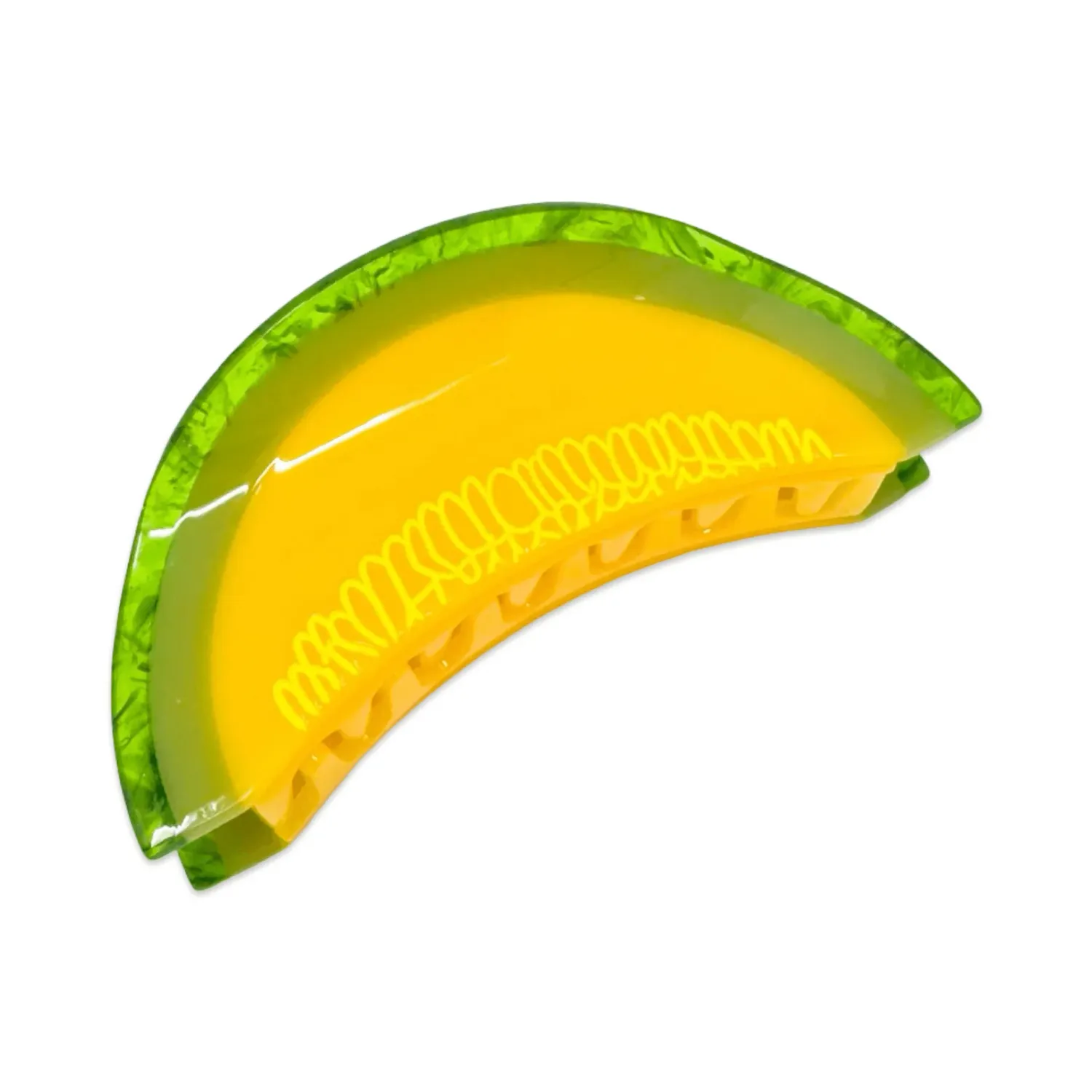 Large Cantaloupe Hair Claw Clip