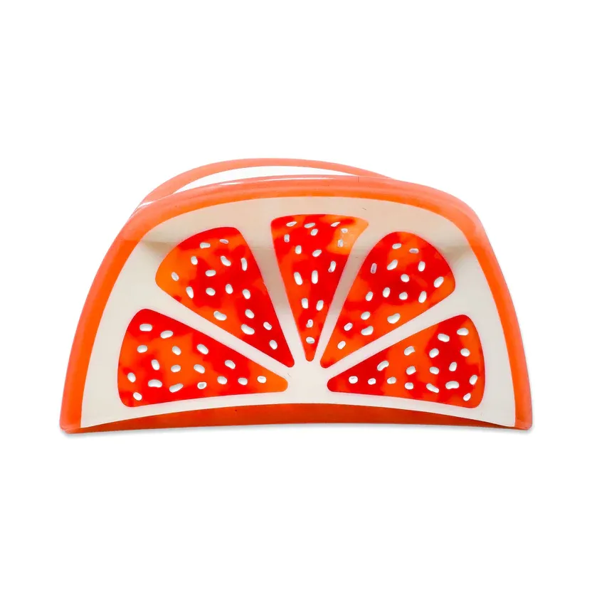 Large Grapefruit Hair Claw Clip