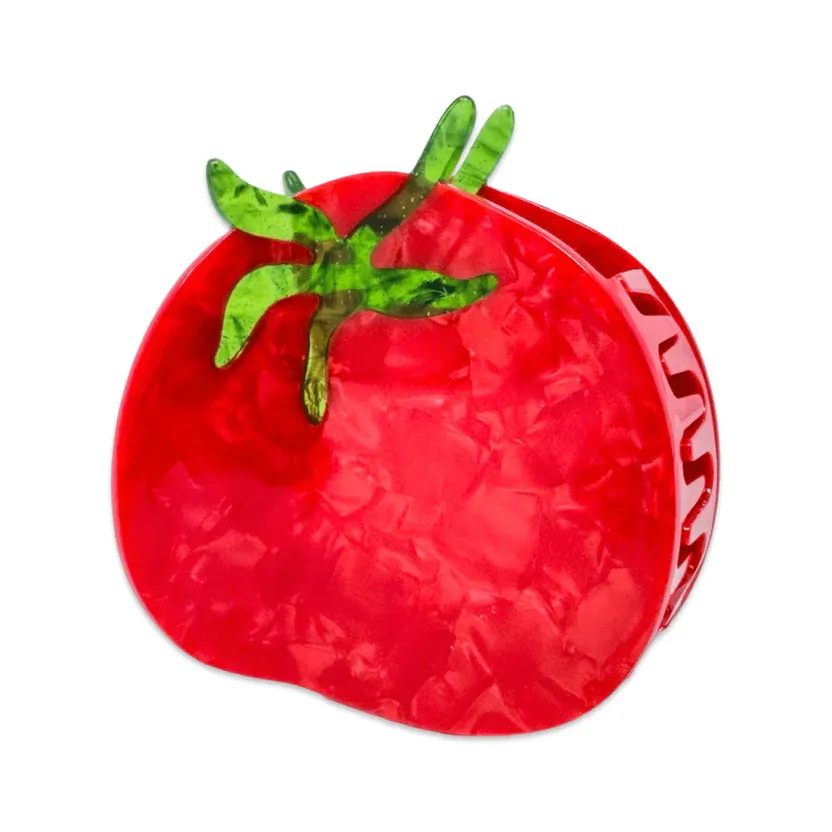 Large Tomato Hair Claw Clip