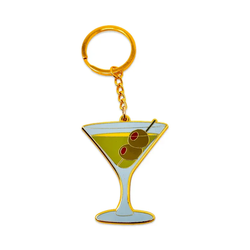 Martini Enamel Keyring