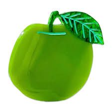 Midi Green Apple Hair Claw Clip