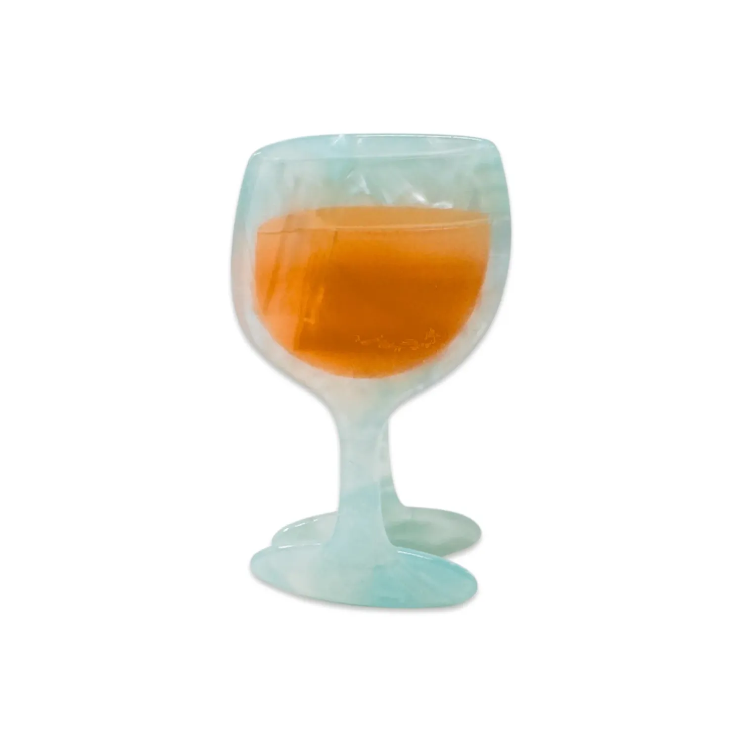 Midi Rose Wine Glass Hair Claw Clip