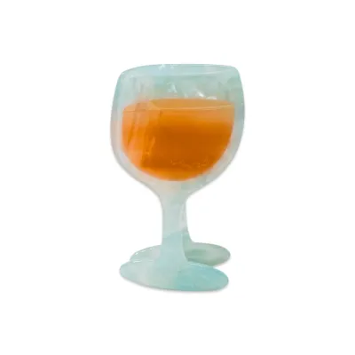 Midi Rose Wine Glass Hair Claw Clip