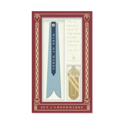 Separador de Libros "Mark My Words" Set de 2
