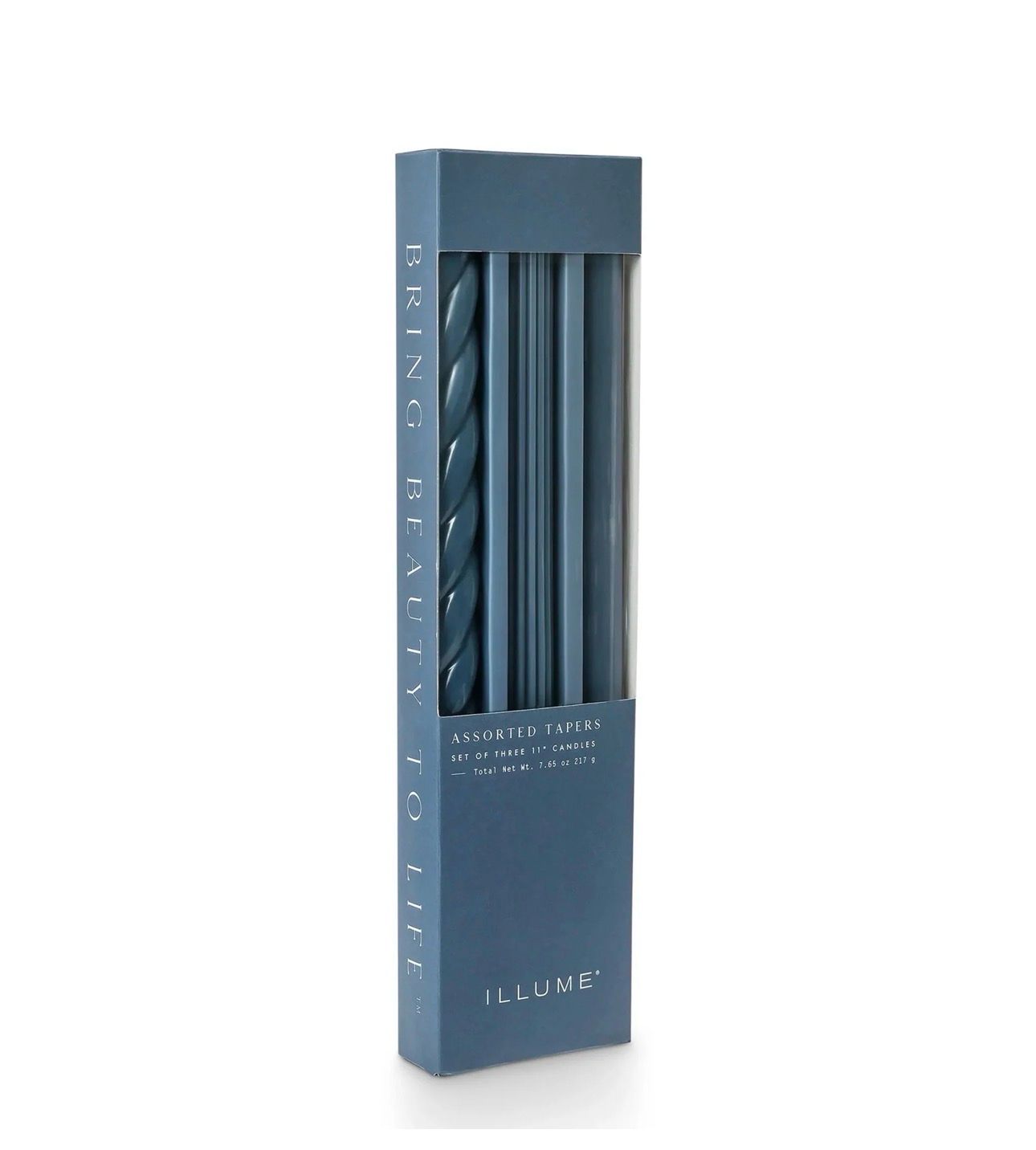 Taper Candles Set De 3 - Azul Oscuro