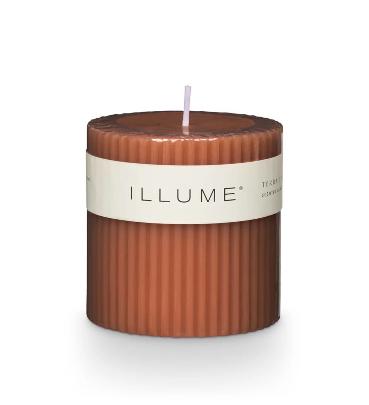 Terra Tabac Small Pillar Candle