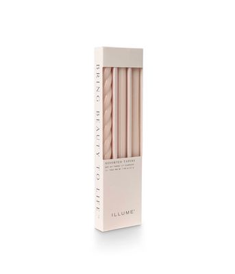 Taper Candles Set De 3 - Rosa Pálido