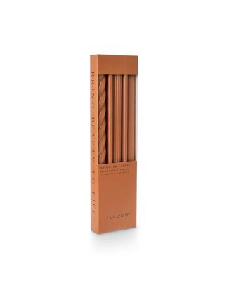 Taper Candles Set De 3 - Anaranjado Quemado