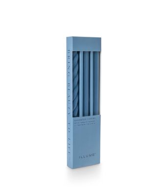 Taper Candles Set De 3 - Azul