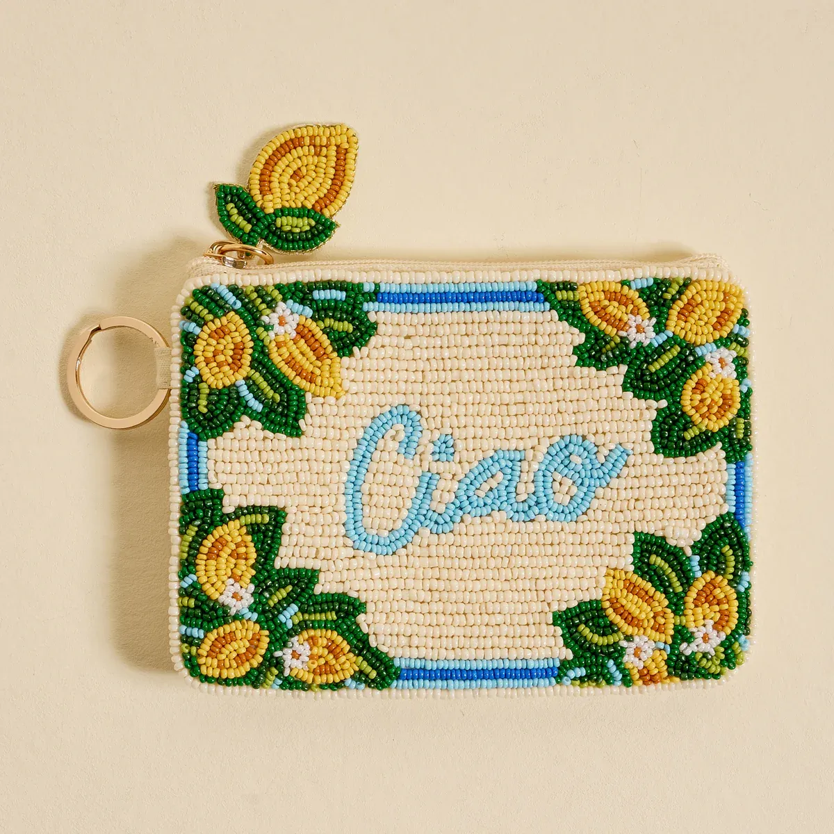 Handcrafted Beaded Pouch-Ciao
