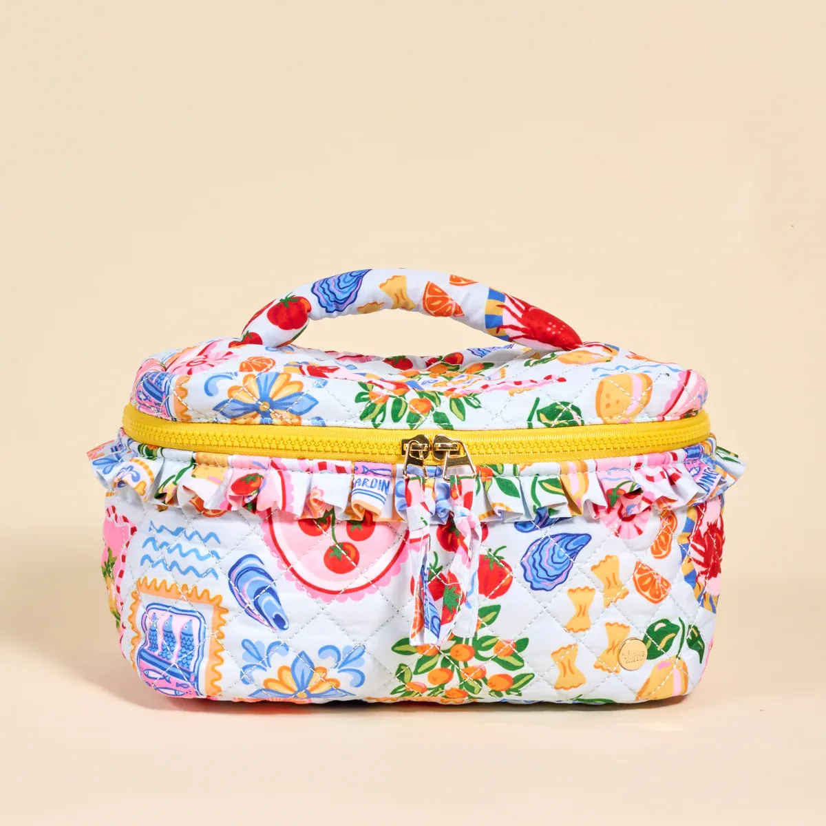 Glam &amp; Go Quilted Cosmetic Bag-Ciao Bella