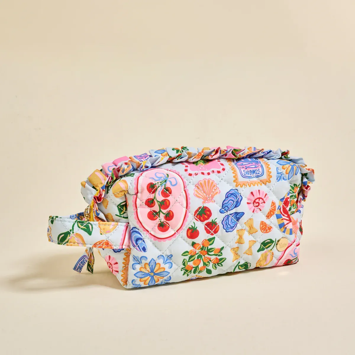 Essentials Quilted Cosmetic Pouch-Ciao Bella