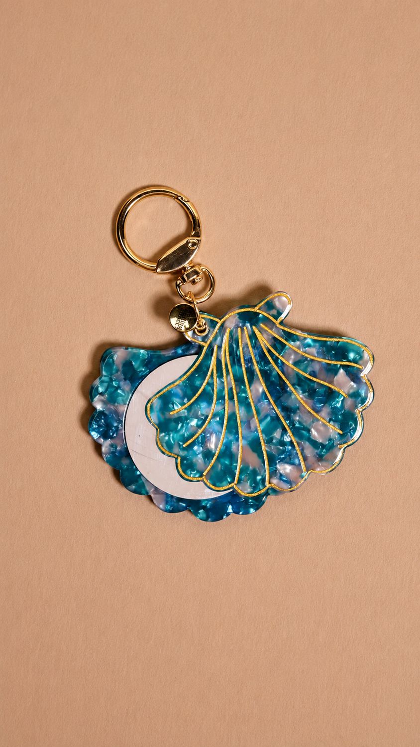 Seashell Bag Charm Mirror