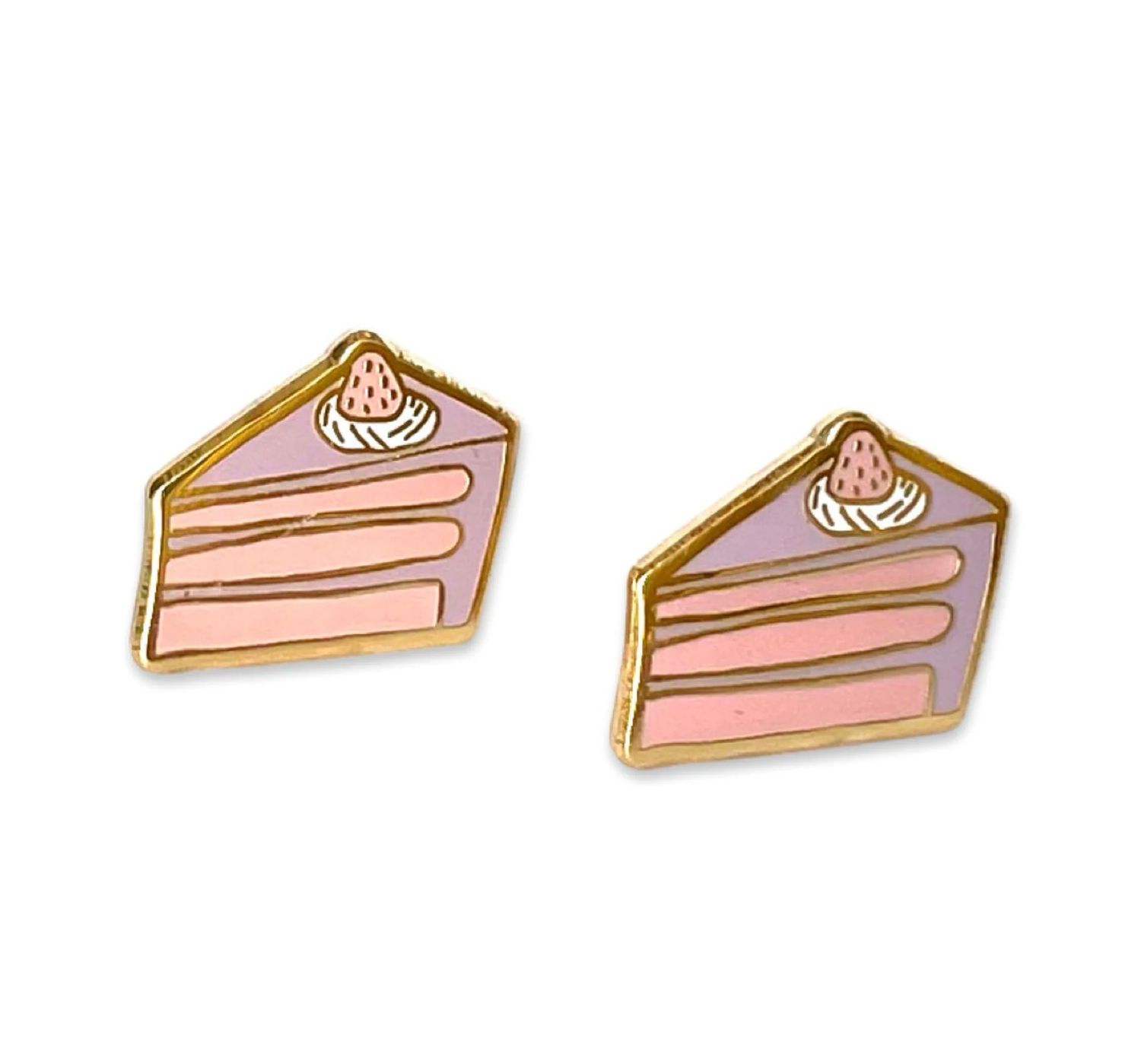 Cake enamel earrings