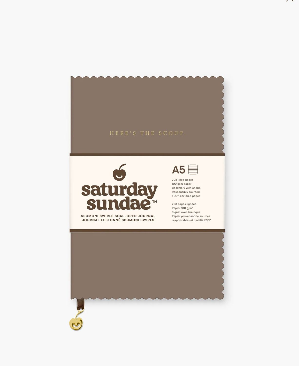 Vanilla Bean Spumoni Swirls Scalloped Journal