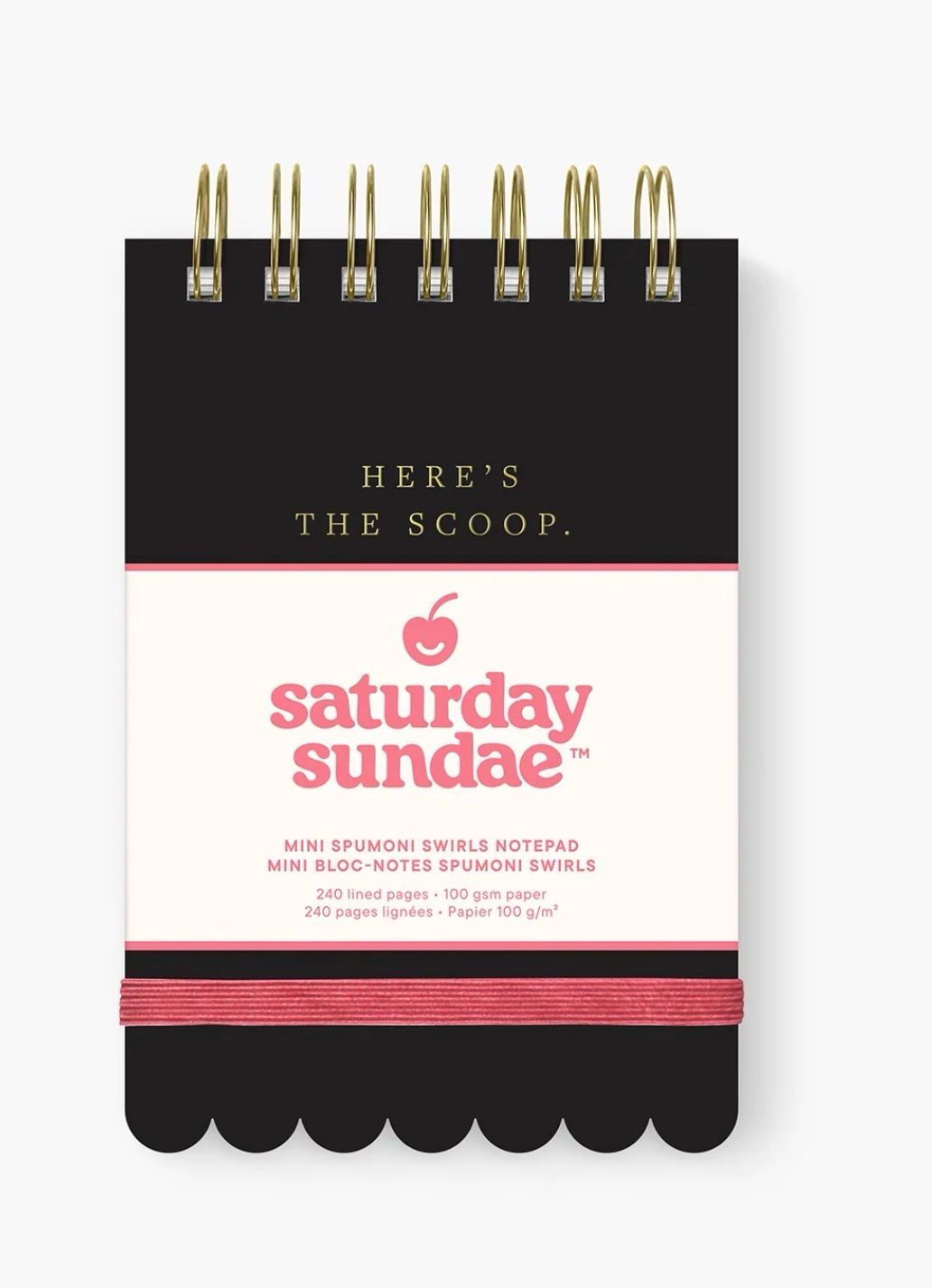Black Cherry Mini Spumoni Swirls Notepad