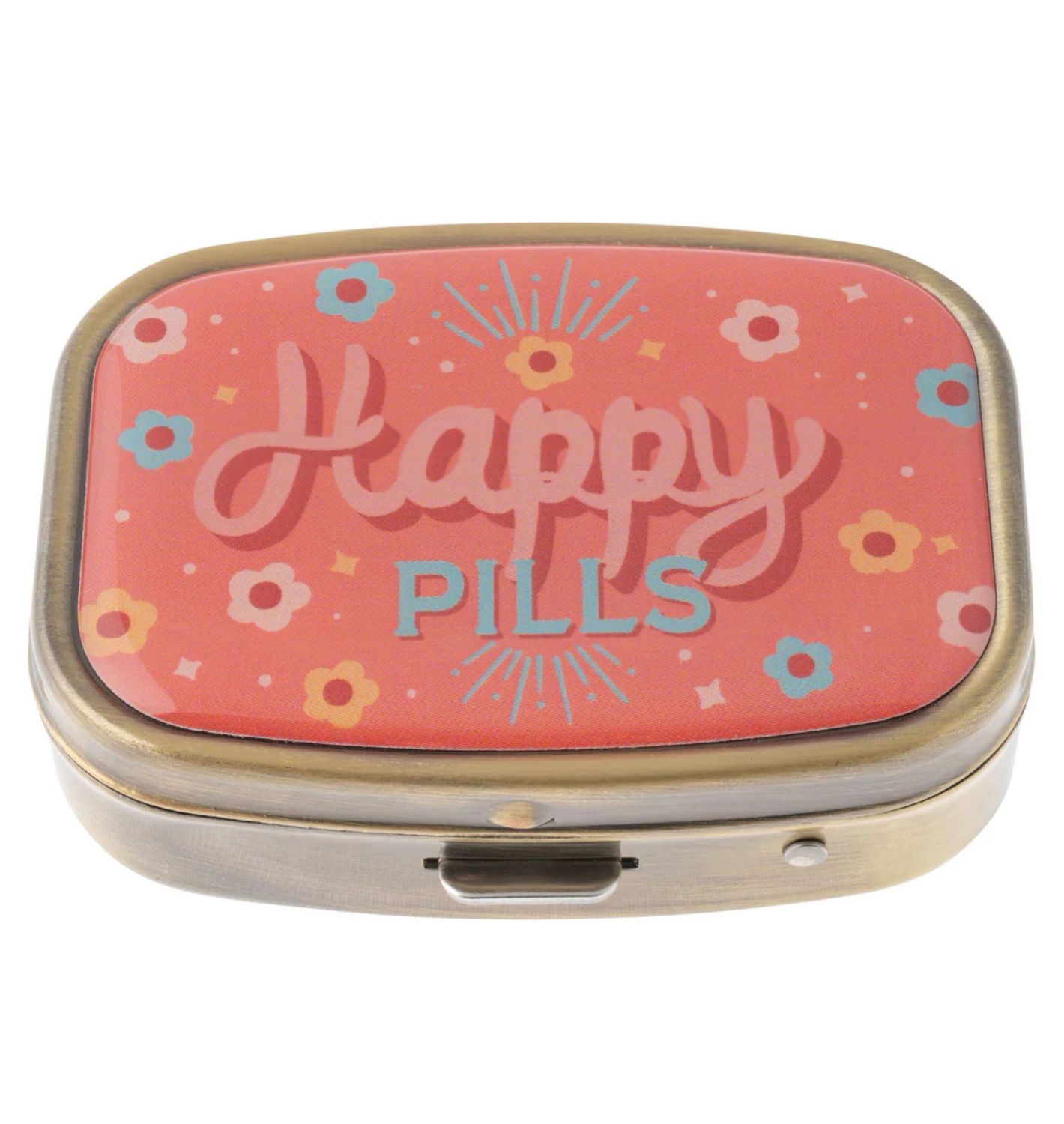 Pastillero de bolsillo con espejo