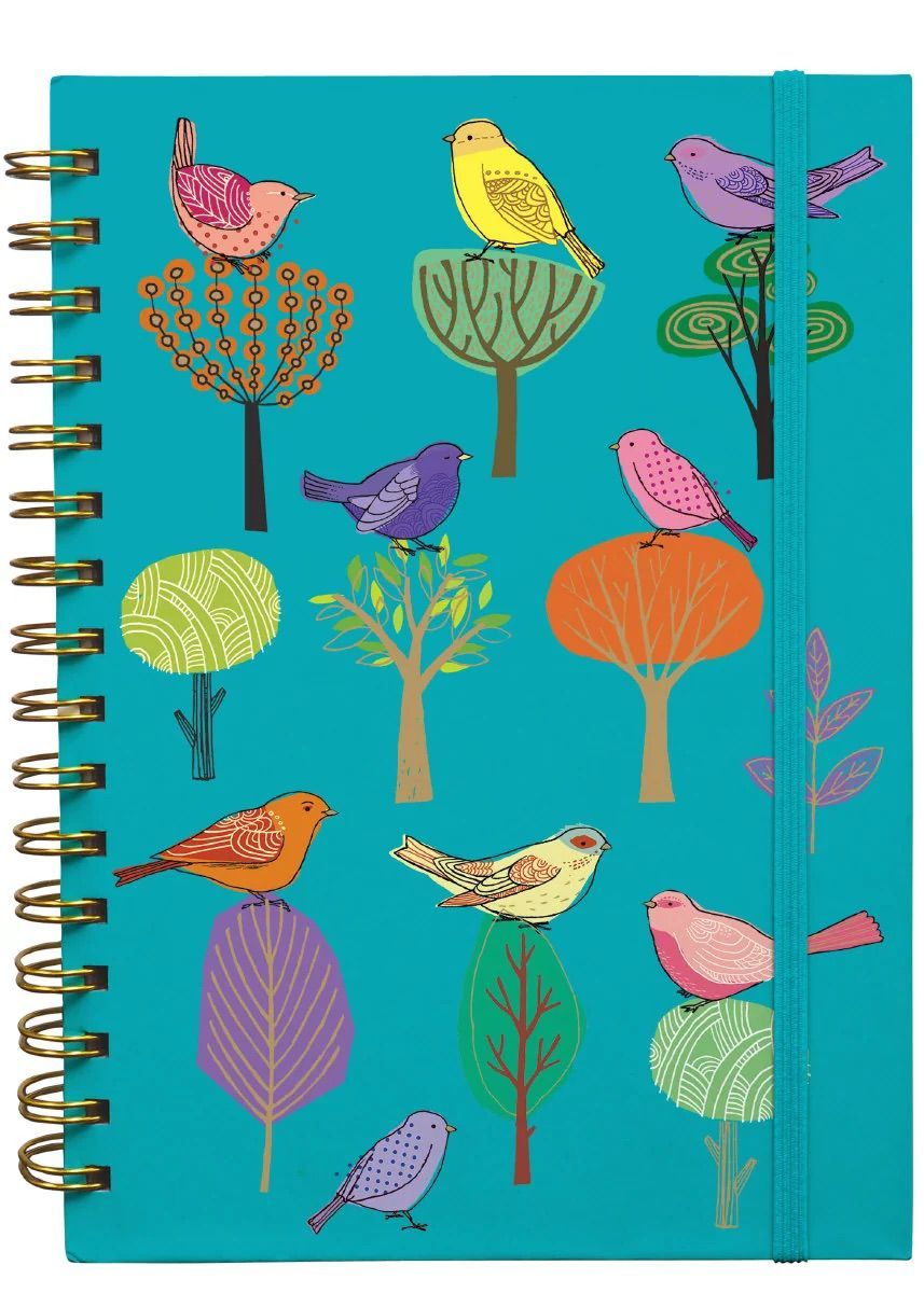 Modern Birds Cuaderno Con Espiral