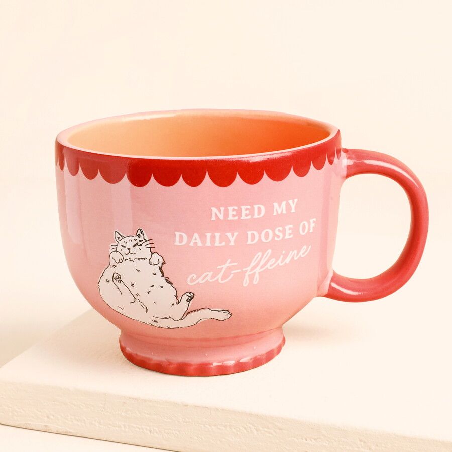 Ceramic Daily Dose Cat-ffeine Mug