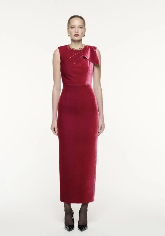 Velvet Bow Mai Dress