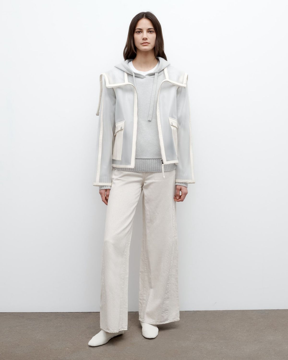 Hoodie with Piping