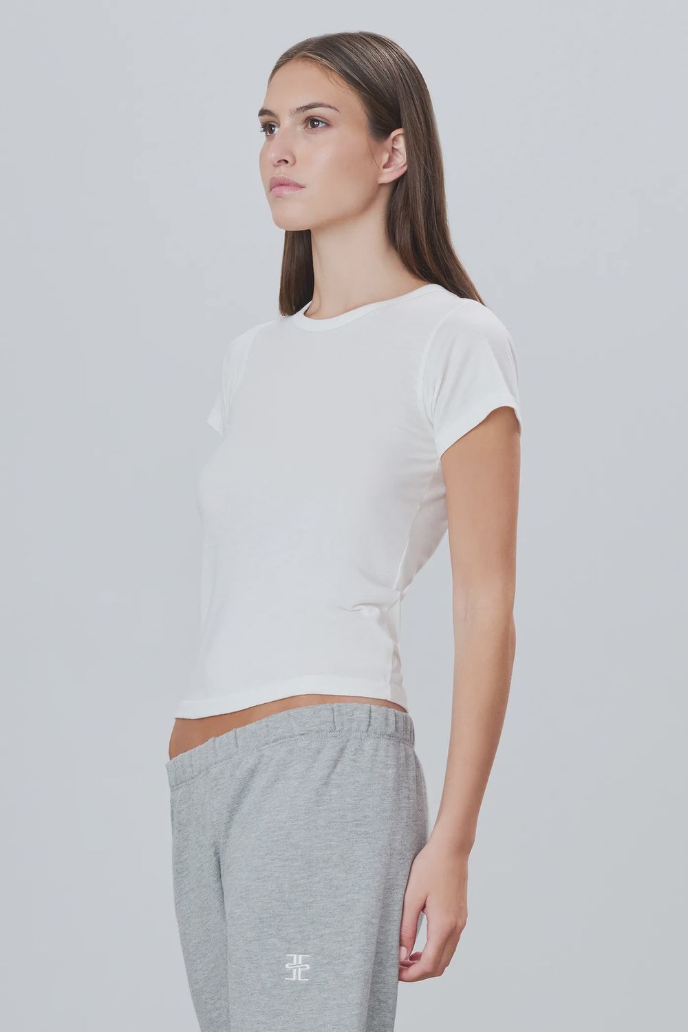 Fitted Crewneck Short Sleeve T-shirt