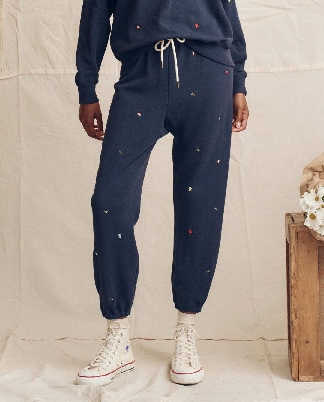 The Stadium Sweatpant w/Tossed Floral