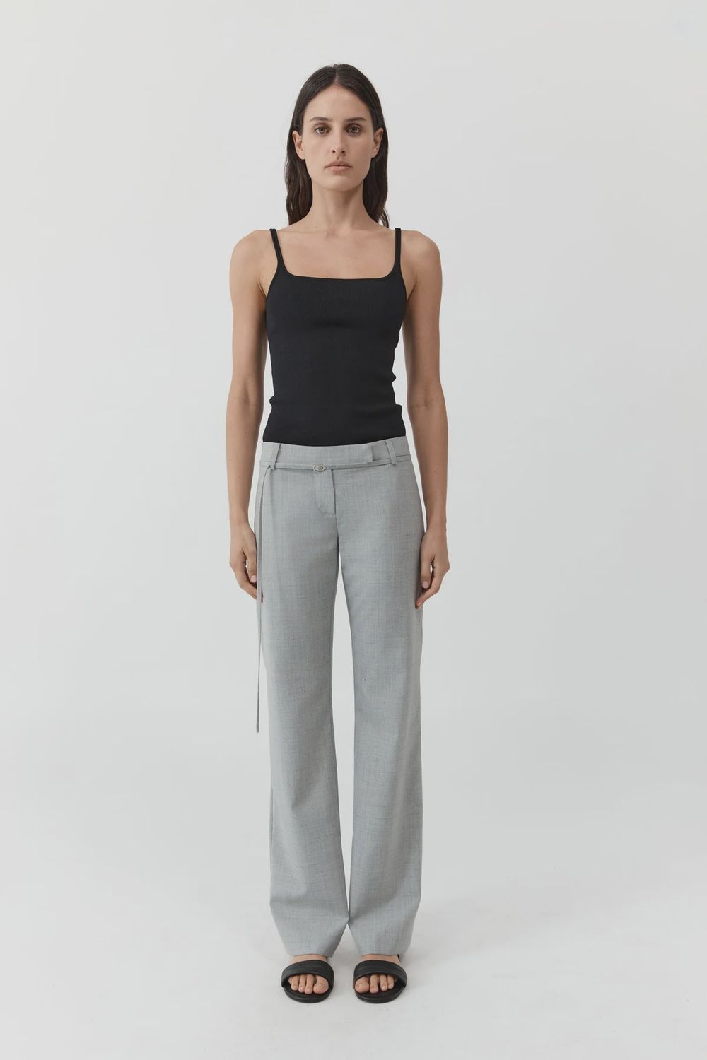 90s Belt Minimal Pants
