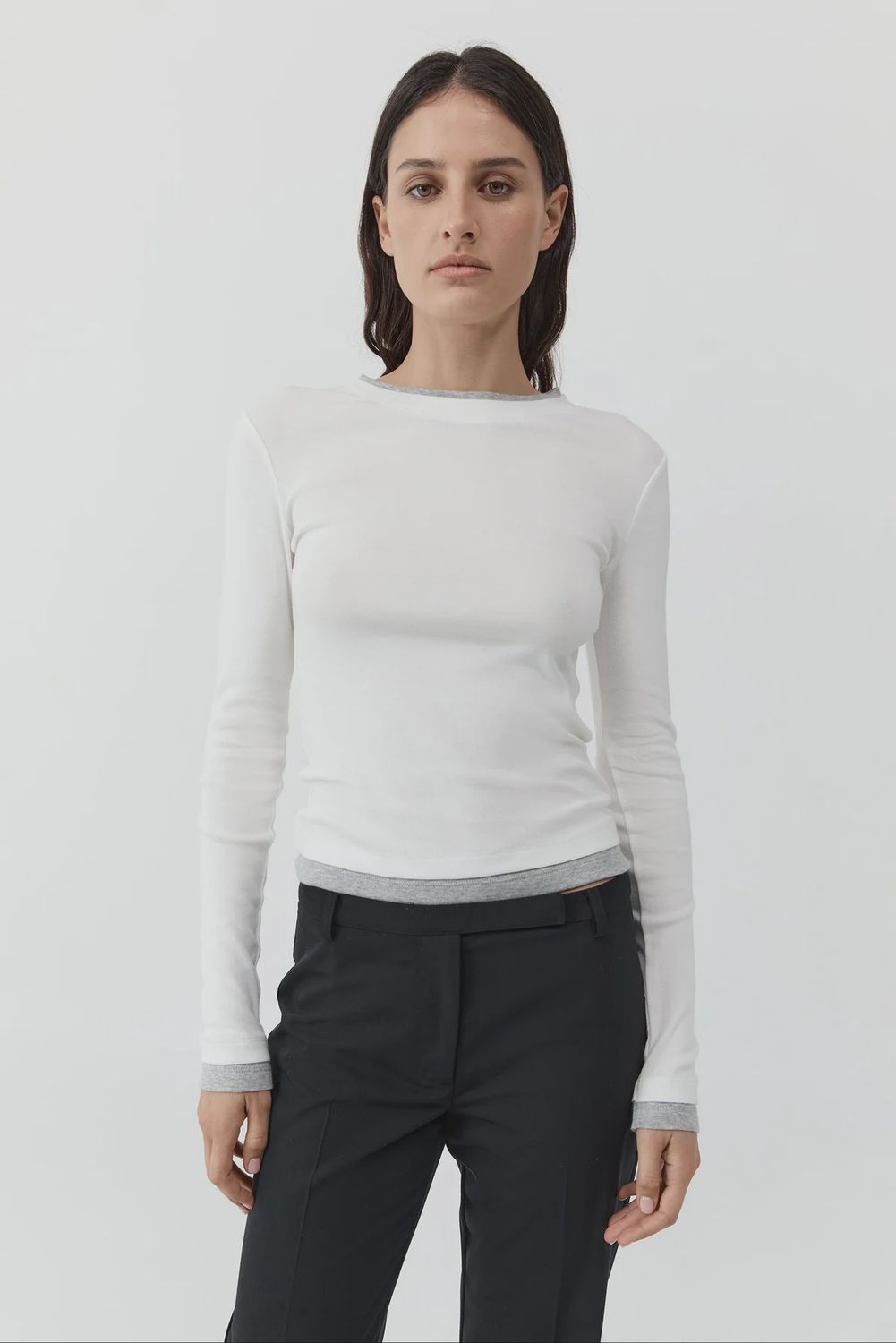 Organic Cotton Layered L/S Top