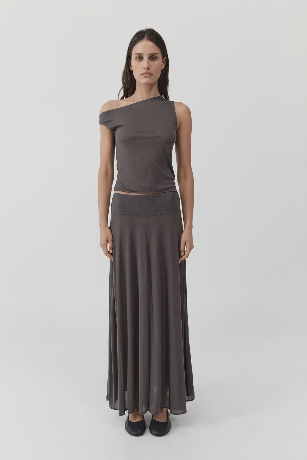 Fluid Jersey Skirt