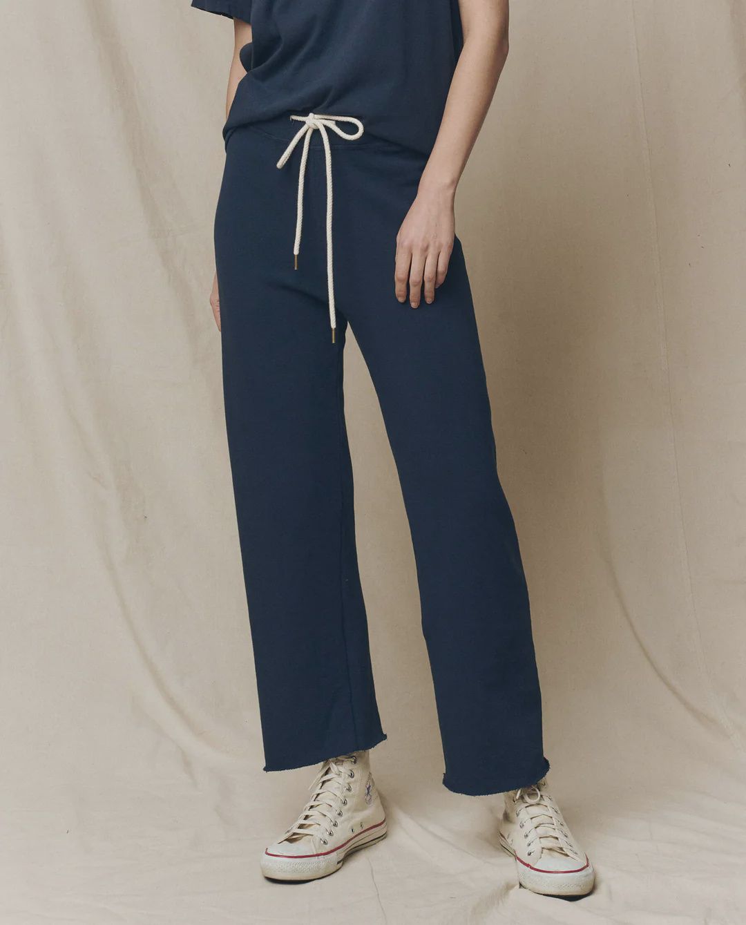 The Wide Leg Cropped Sweatpant
