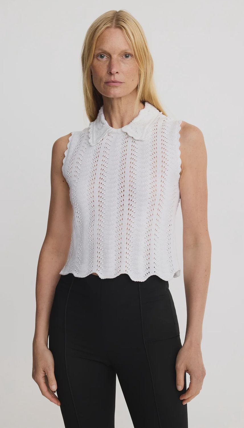 Club Collar Crochet Tank