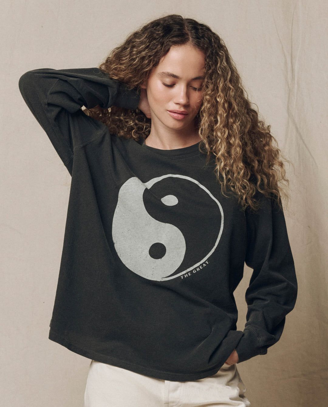 The L/S Relaxed Crew Yin Yang