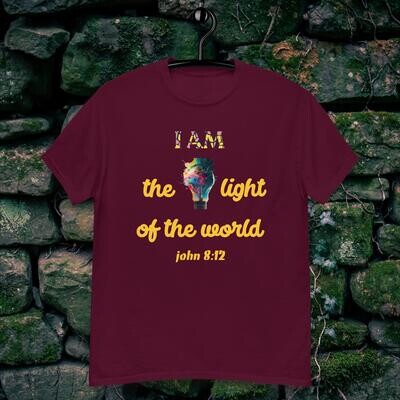 Men&#39;s classic &quot; I AM The Light Of The World&quot; Tee