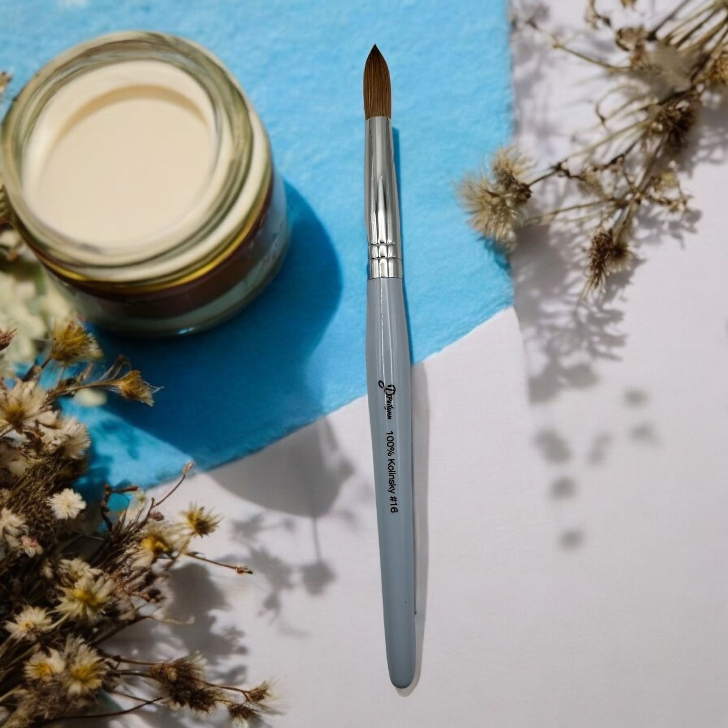 Peilynn Acrylic Nail Brush size #16_blue