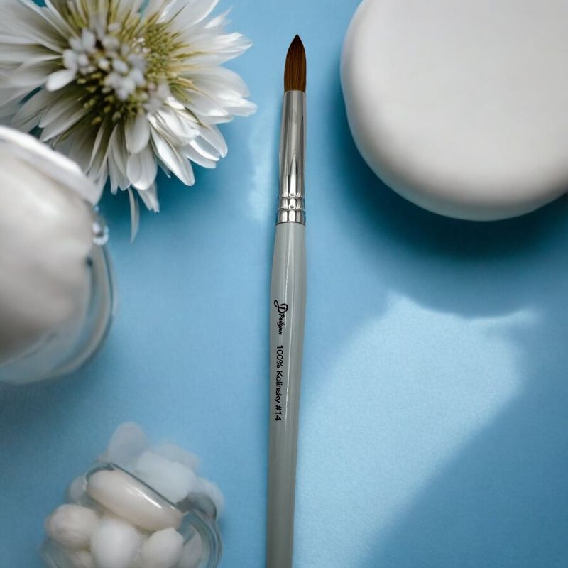 Peilynn Acrylic Nail Brush size #14_blue