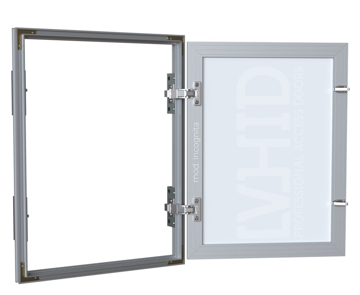 Hidden aluminum access door for painting in very large sizes, mod. Incognita