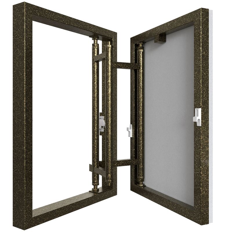 Tile hidden inspection access door of increased load capacity, mod. Secretor. Push to Open