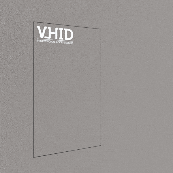 Hidden door for painting and fastening to drywall 1/2-inch thick, mod. ONE. Push to Open
