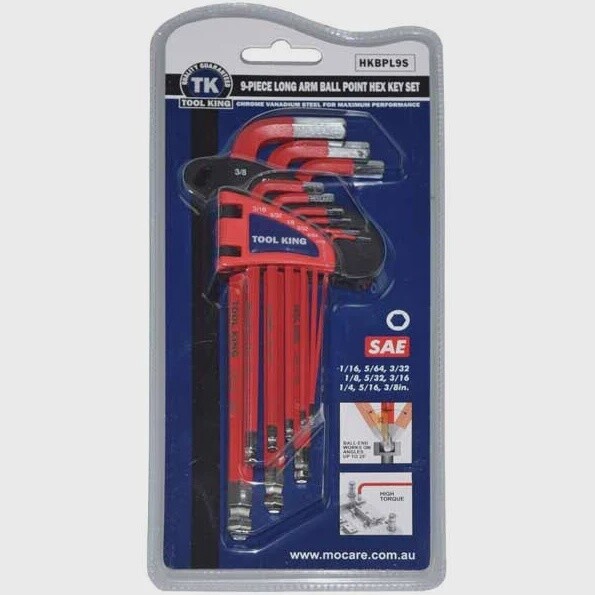 Hex Key set 9pc SAE HKBPL9S