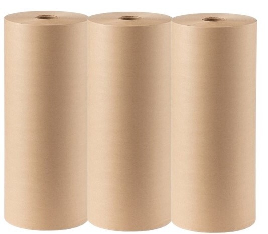 Kraft Paper Rolls 144mm x 50M (Pk 3)