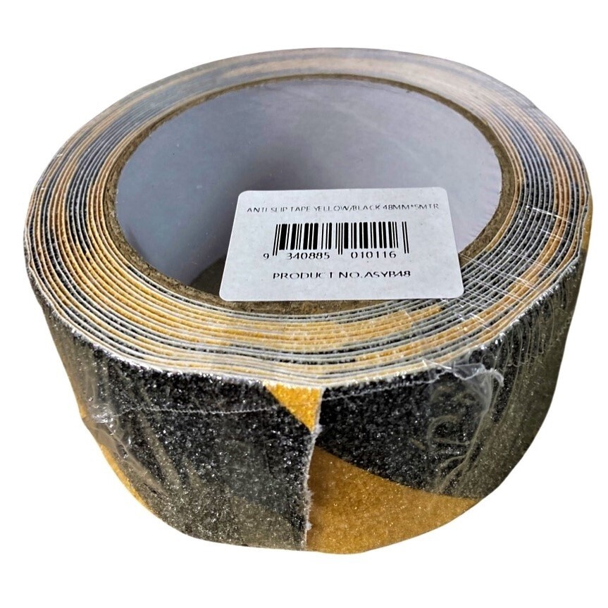 Anti Slip Tape (yellow/black) 48mmx5mt