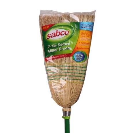 7-TIE DELUXE MILLET BROOM
