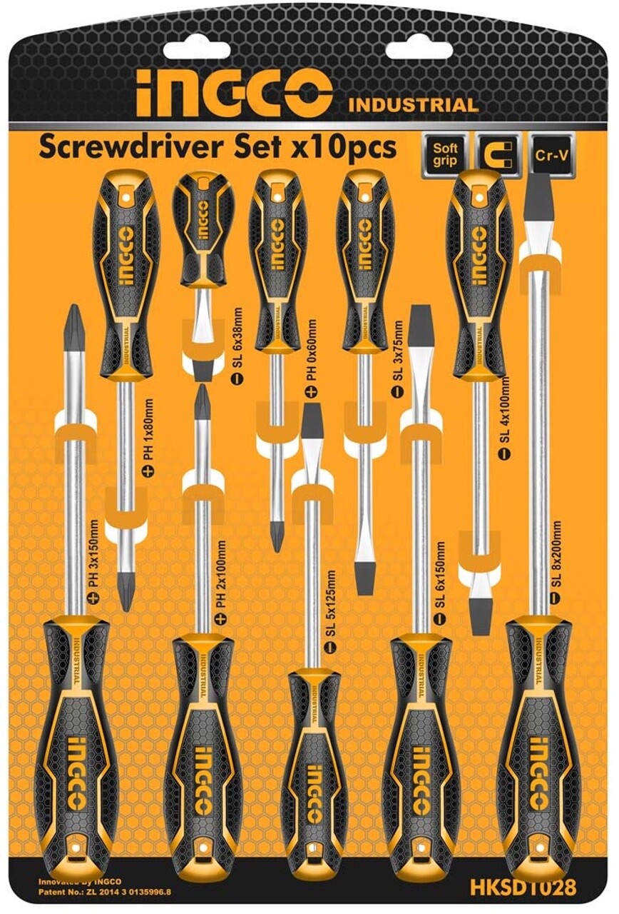 10pce Screw Driver Set