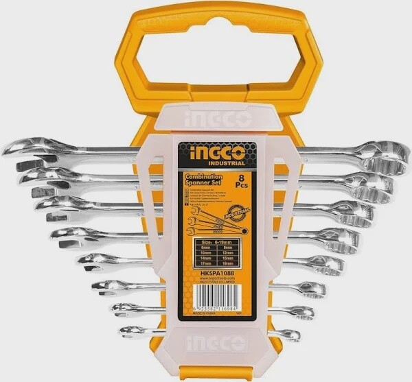 INGCO 8pce Spanner Set 6-19mm