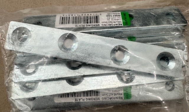 Mending Plate 100x16.5x2.5mm Zinc Plated