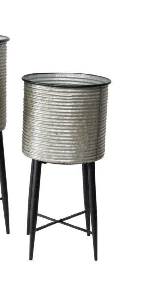 Industro-Chic Stilted Pot 28x28x56cm