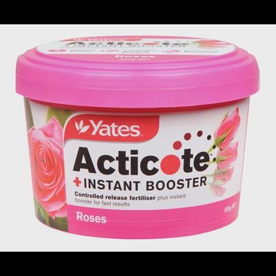 500g Acticote + Instant Booster Controlled Release Fertiliser for Roses &amp; Flowering Plants