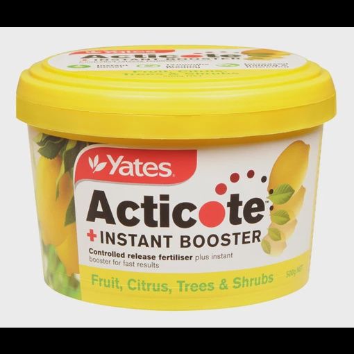 500g Acticote + Instant Booster Controlled Release Fertiliser for Fruit, Citrus, Trees, Shrubs