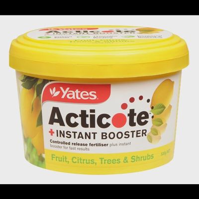 500g Acticote + Instant Booster Controlled Release Fertiliser for Fruit, Citrus, Trees, Shrubs